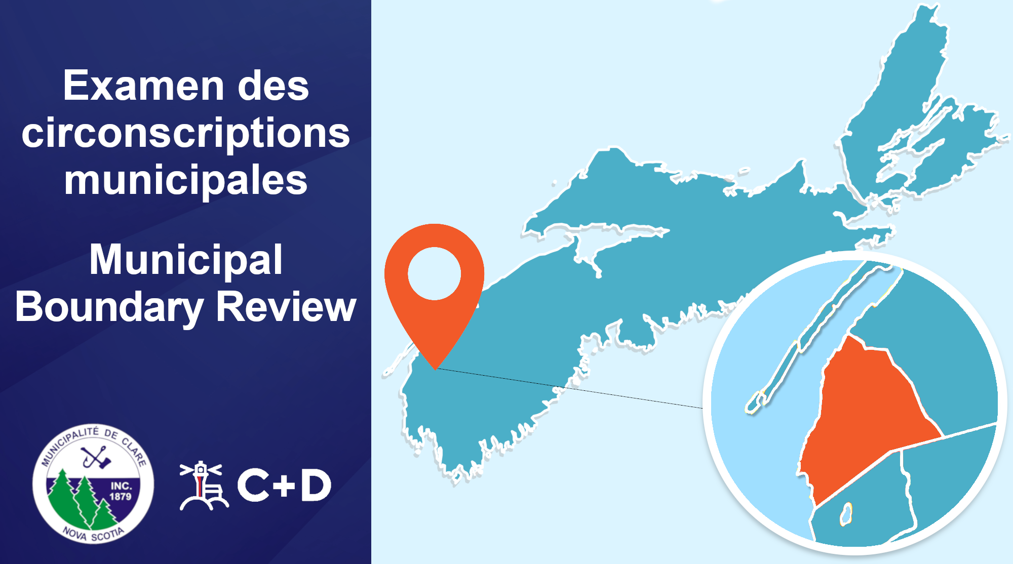 Un visuel représentant la révision des circonscriptions municipales